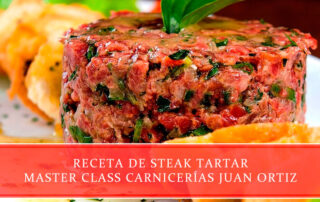 receta steak tartar master class carnicerias juan ortiz