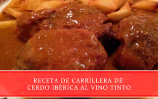 Carrillera de cerdo ibérica al vino tinto